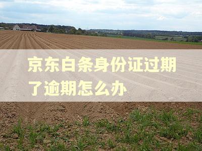 京东白条身份证过期了逾期怎么办