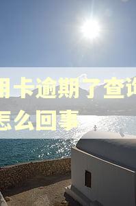 信用卡逾期了查询不了怎么回事