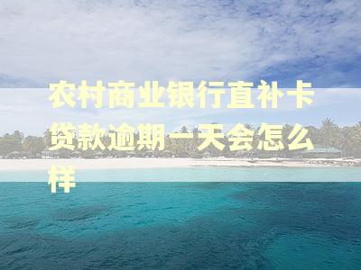 农村商业银行直补卡贷款逾期一天会怎么样