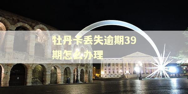 牡丹卡丢失逾期39期怎么办理