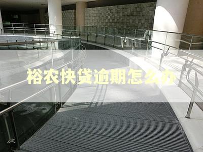 裕农快贷逾期怎么办