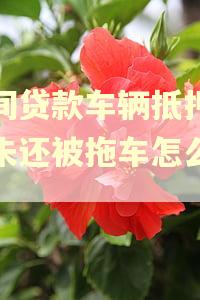 民间贷款车辆抵押逾期未还被拖车怎么处理