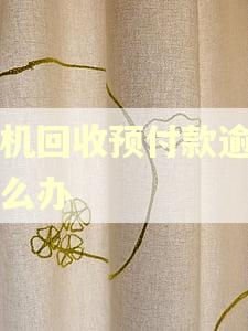 手机回收预付款逾期怎么办