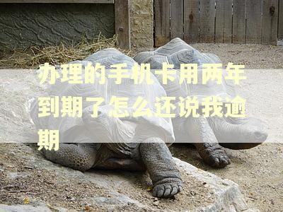 办理的手机卡用两年到期了怎么还说我逾期
