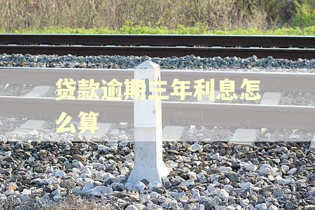 贷款逾期三年利息怎么算 贷款逾期三年利息怎么算