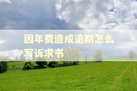 因年费造成逾期怎么写诉求书