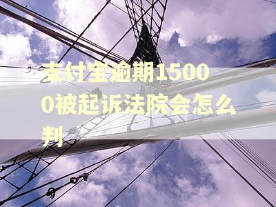 支付宝逾期15000被起诉法院会怎么判