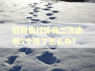 招商银行协商二次逾期5个月了怎么办?