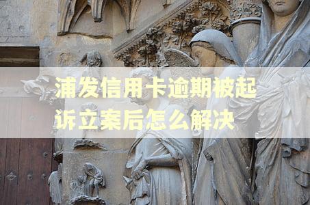 浦发信用卡逾期被起诉立案后怎么解决