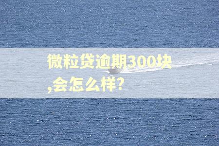 微粒贷逾期300块,会怎么样? 微粒贷逾期300块,会怎么样?