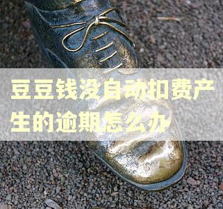 豆豆钱没自动扣费产生的逾期怎么办