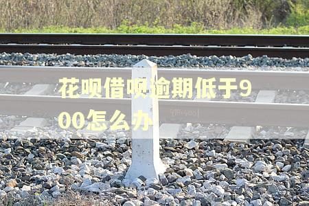 花呗借呗逾期低于900怎么办