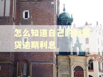 怎么知道自己的恒易贷逾期利息 怎么知道自己的恒易贷逾期利息