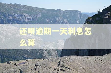 还呗逾期一天利息怎么算