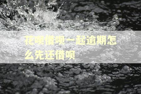 花呗借呗一起逾期怎么先还借呗
