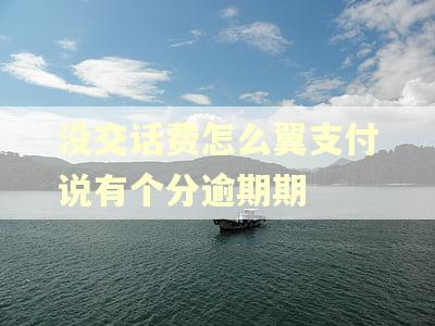 没交话费怎么翼支付说有个分逾期期