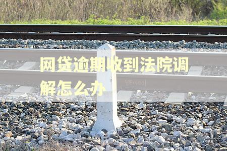网贷逾期收到法院调解怎么办 网贷逾期收到法院调解怎么办