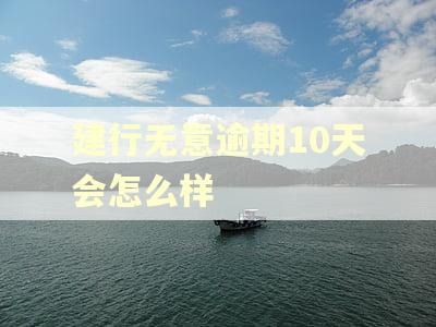 建行无意逾期10天会怎么样