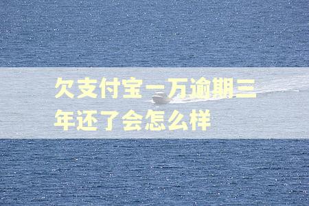 欠支付宝一万逾期三年还了会怎么样