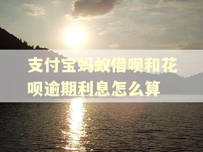 支付宝蚂蚁借呗和花呗逾期利息怎么算