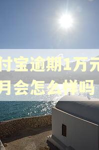 支付宝逾期1万元两个月会怎么样吗