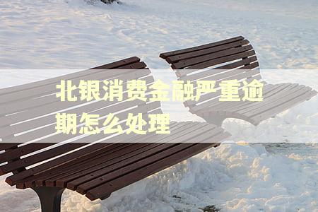 北银消费金融严重逾期怎么处理 北银消费金融严重逾期怎么处理