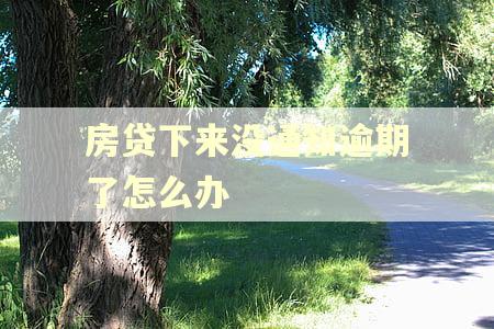 房贷下来没通知逾期了怎么办