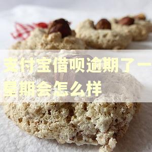 支付宝借呗逾期了一星期会怎么样
