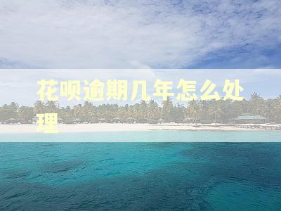 花呗逾期几年怎么处理
