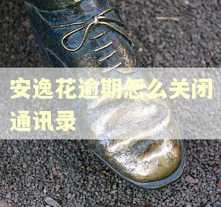 安逸花逾期怎么关闭通讯录