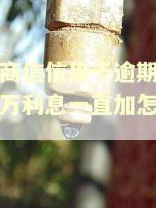 工商信信用卡逾期了三万利息一直加怎么还