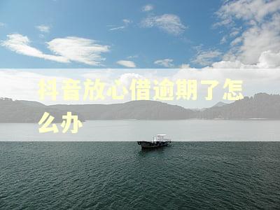 抖音放心借逾期了怎么办