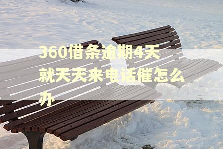 360借条逾期4天就天天来电话催怎么办