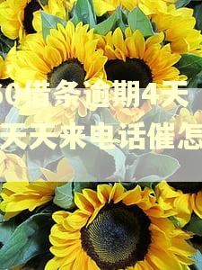 360借条逾期4天就天天来电话催怎么办 360借条逾期4天就天天来电话催怎么办