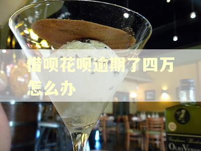 借呗花呗逾期了四万怎么办