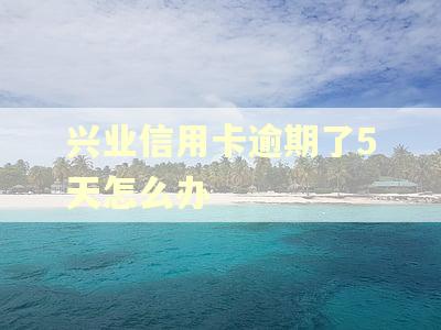 兴业信用卡逾期了5天怎么办