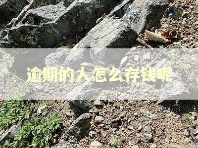 逾期的人怎么存钱呢 逾期的人怎么存钱呢