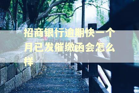 招商银行逾期快一个月已发催缴函会怎么样