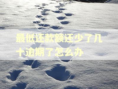 最低还款额还少了几十逾期了怎么办