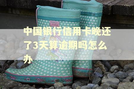 中国银行信用卡晚还了3天算逾期吗怎么办
