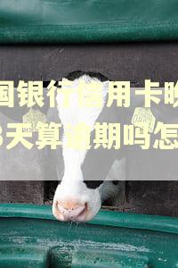 中国银行信用卡晚还了3天算逾期吗怎么办