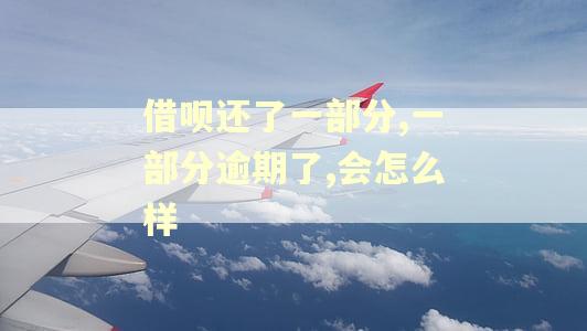借呗还了一部分,一部分逾期了,会怎么样