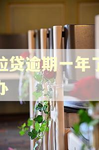 微粒贷逾期一年了怎么办