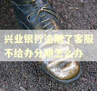 兴业银行逾期了客服不给办分期怎么办