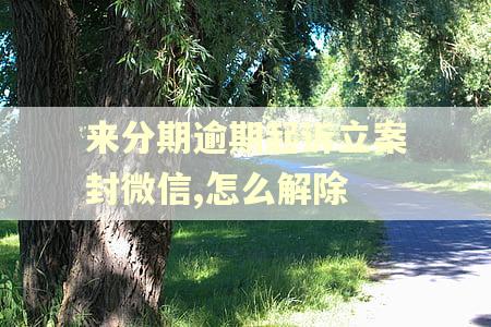 来分期逾期起诉立案封微信,怎么解除