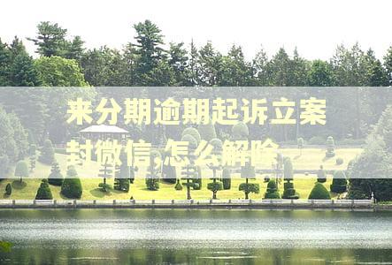 来分期逾期起诉立案封微信,怎么解除