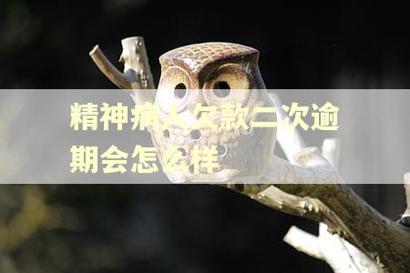 精神病人欠款二次逾期会怎么样