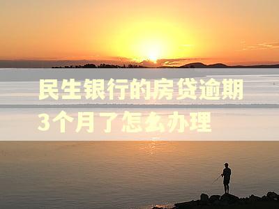 民生银行的房贷逾期3个月了怎么办理