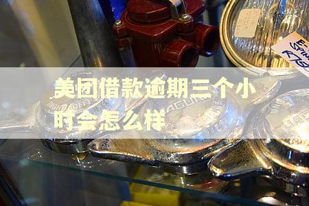 美团借款逾期三个小时会怎么样
