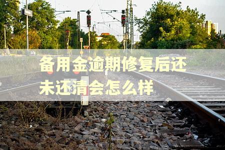 备用金逾期修复后还未还清会怎么样